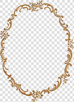 Fancy Frame Png Photo   Gold Oval Border Png  Transparent Png