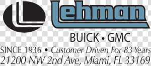 Lehman Buick Gmc  HD Png Download