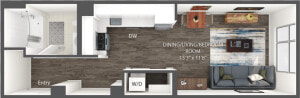 Studio Apartment Floor Plans  HD Png Download