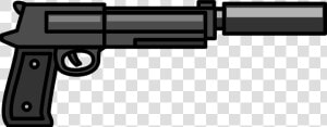 Transparent Ray Gun Clipart   Silencer Gun Clipart  HD Png Download