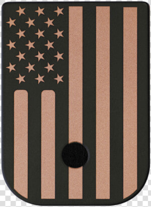 American Flag Brass Black Traditional Finish Mag Plate   Flag Of The United States  HD Png Download