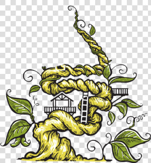  beanstalk  vines  leaves  plants  stems  decoration   Beanstalk Ziplines  HD Png Download