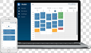 Online Kalender Lavet Til Kørelærer Vist På En Computer   Netbook  HD Png Download