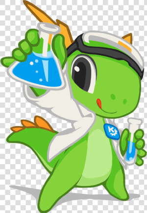 Kde Mascot Konqi For Science And Experimental Applications   Science Png  Transparent Png