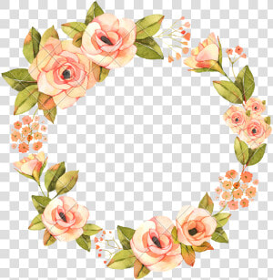 Watercolor Flower Wreath Png   Transparent Flower Wreath Png  Png Download