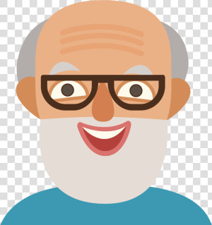 Photographer Clipart Long Hair Man   Old Man Cartoon Face  HD Png Download