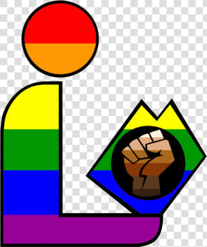 Pride Support Fist Rainbow Library Logo   Pride Library Logo  HD Png Download