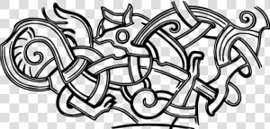 Celtic  Knot  Viking  Decorative  Intricate  Weird   Viking Jelling Art  HD Png Download