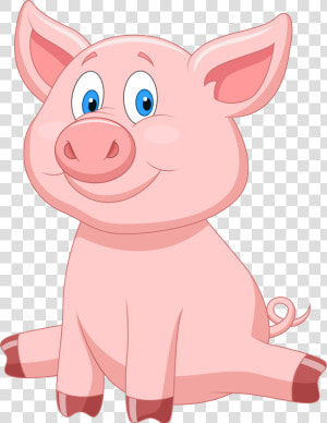 0 1062c7 34485865 Orig 3 910×5 000 Pixels Cartoon Illustrations    Pig Cartoon Sitting  HD Png Download