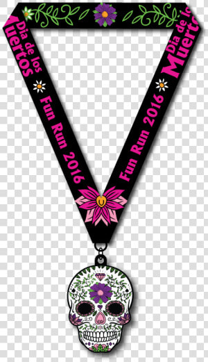 Media Item   Dia De Los Muertos Race Medal  HD Png Download