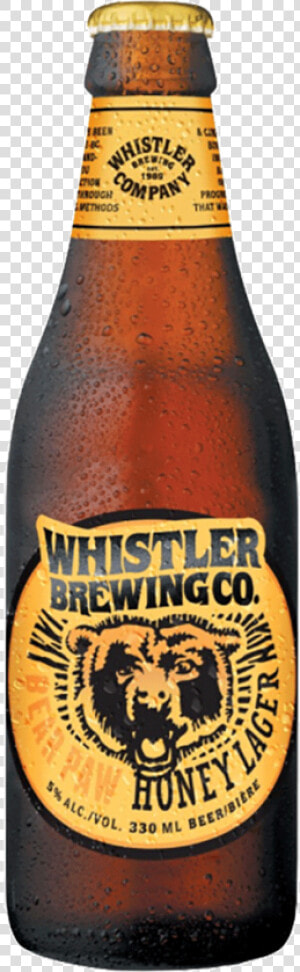 Whistler Brewing Company Bear Paw Honey Lager 330 Ml   Chicago Bears Logos  Uniforms  And Mascots  HD Png Download