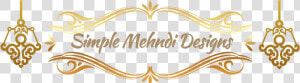 Simple Mehndi Designs   Happy Diwali Png Text  Transparent Png