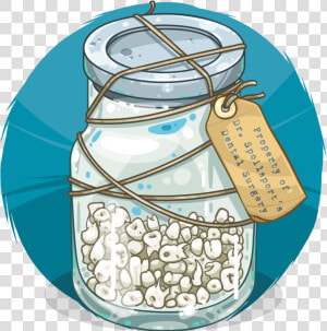 Transparent Mason Jar Clipart   Jar Of Teeth  HD Png Download