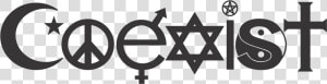 Religion Symbol Png Transparent Images   Coexist Logo Transparent  Png Download