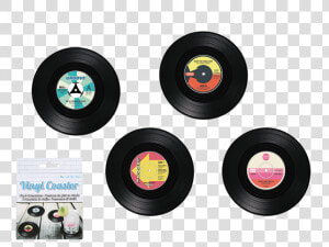 Vinyl Record Coasters  Set Of 4 Thumbnails   Phonograph Record  HD Png Download