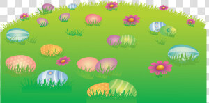 Strive Easter Egg Hunt Grass Hill March 31st   Cartoon Easter Images 2018  HD Png Download