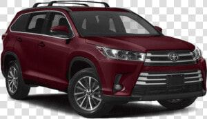 New 2019 Toyota Highlander Xle V6 Fwd   2018 Toyota Highlander Xle  HD Png Download