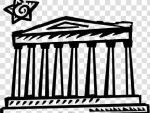 Parthenon Clipart Ancient Art   Partenone Clipart  HD Png Download