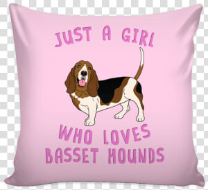 Robustcreative dog Lover Pillow Cover   Basset Hound  HD Png Download