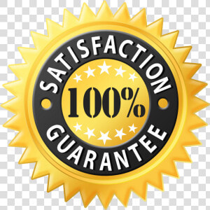 Money Back Guarantee Png    100 Percent Satisfaction Guarantee Png  Transparent Png