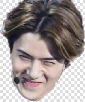 Exo Sehun Funny Face   Png Download   Exo Funny Face Png  Transparent Png