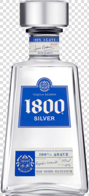 1800 Silver Tequila   1800 Silver Tequila 1 75  HD Png Download