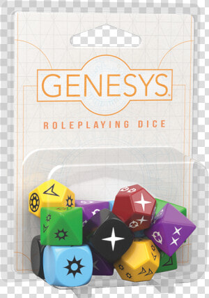 Gns02 Box Left   Genesys Roleplaying Dice Pack  HD Png Download