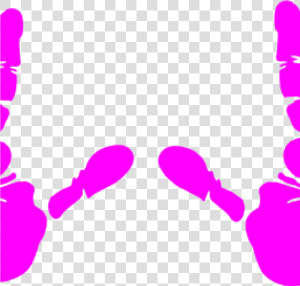 Handprint Clipart Fushsia Hand Print Clipart Clipart   Left And Right Hand Clipart  HD Png Download