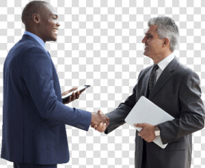 Black Executive Shaking Hands  HD Png Download