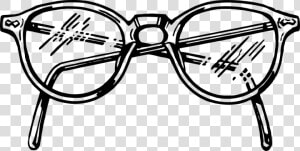 Eye Glasses  Spectacles  Specs  Eyes  Glass  Vision   Glasses Black White Clipart  HD Png Download