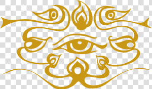 Eye  Third Eye  Flaming Eye  Alllsehend  Gold   Png Design Third Eye  Transparent Png