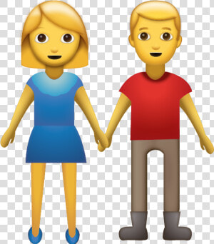 Download Man And Woman Holding Hands Iphone Emoji Icon   Holding Hands Emoji Png  Transparent Png