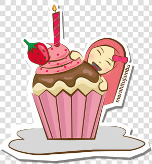 Jika Itu Yang Terbaik   Lukisan Cupcake  HD Png Download