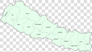 Map Of Nepal   Kathmandu Pokhara Chitwan Lumbini  HD Png Download