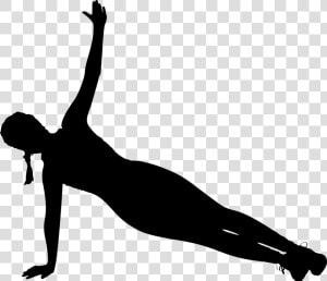 Exercise Female Fitness Girl   Fitness Silhouette  HD Png Download