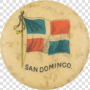 San Domingo Flag Advertising Button Museum   Emblem  HD Png Download