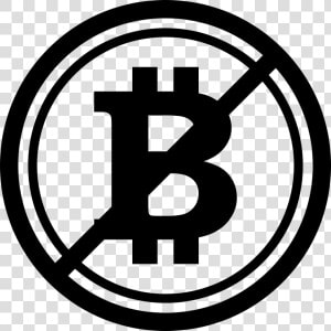 Bitcoin Not Accepted Symbol With A Slash   Portable Network Graphics  HD Png Download