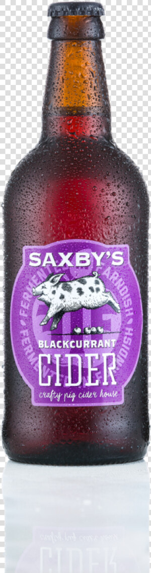 Saxbys Cider Blackcurrant Bottle   Glass Bottle  HD Png Download