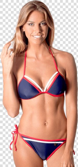 Red Navy Belle   Swimsuit Top  HD Png Download