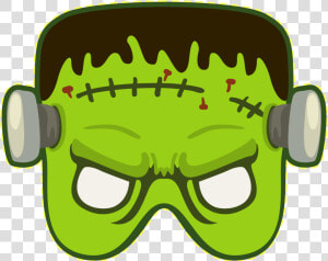 Frankenstein Halloween Frankensteins Mask Monster Download   Halloween Mask Cartoon Png  Transparent Png