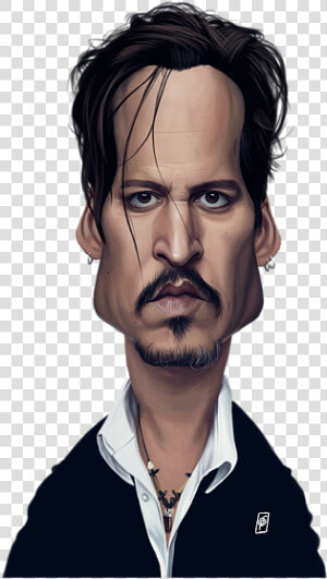 Celebrity Caricatures Johnny Depp  HD Png Download