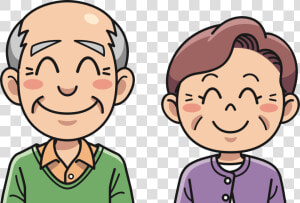 Grandpa Clipart Happy Old Couple   Grandmother And Grandfather Clipart  HD Png Download