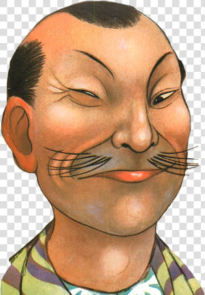  chinese  man  china  wink  winking  face  retro  vintage   Visual Arts  HD Png Download