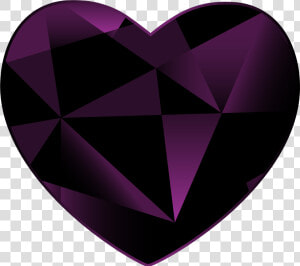 Gem Heart Png Clipart   Black Gem Heart Png  Transparent Png