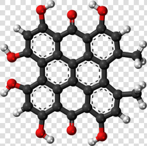 Hypericin 3d Ball   Aromatic Hydrocarbons Benzene  HD Png Download