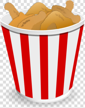 Fried Chicken Bucket Hot Tub   Chicken Wings Bucket Cartoon  HD Png Download