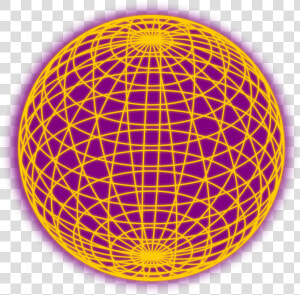 Free Vector Red Wired Globe Outline   Wireframe Sphere  HD Png Download