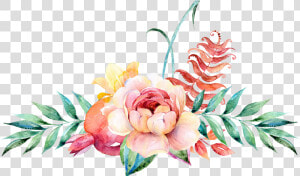 Decoration Flower Illustration Watercolor Design Floral   Floral Border Design Png  Transparent Png