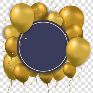 Balloon Gold Computer File   Birthday Balloons Gold Png  Transparent Png