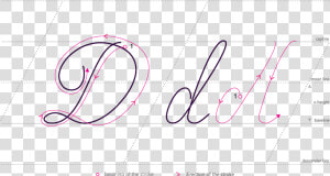 How To Write Cursive D   Write A Cursive K  HD Png Download